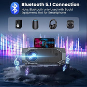 Projector with 5G WiFi, 4K Support & Zoom Feature | Sound23