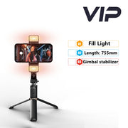 COOL DIER Selfie Stick with Led Fill Light for smart phone