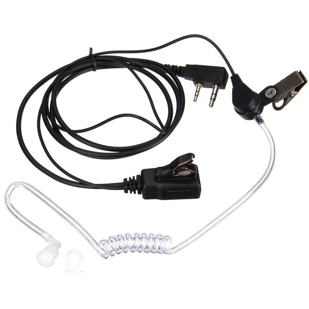 Buy High Quality FBI Style 2Pin clip on Tactical Earpiece acoustic Air Tube Security Headset Headphone - Sound21