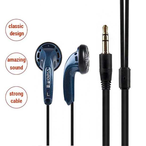 Buy High Quality Vido High Quality Wired Earphones Soundtrack Stereo Headset Game Sports Headphones - Sound21