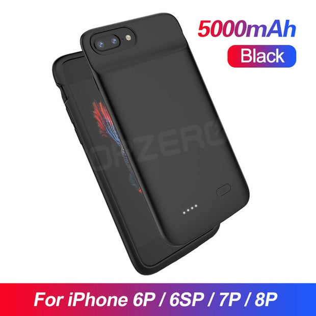 Buy High Quality Phone Battery Charger Case For iPhone X XS Max 11 Pro Ultra Thin 5000mAh Battery Charging Case Power Bank For iPhone 6 7 8 Plus - Sound21