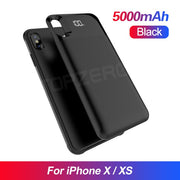 Buy High Quality Phone Battery Charger Case For iPhone X XS Max 11 Pro Ultra Thin 5000mAh Battery Charging Case Power Bank For iPhone 6 7 8 Plus - Sound21