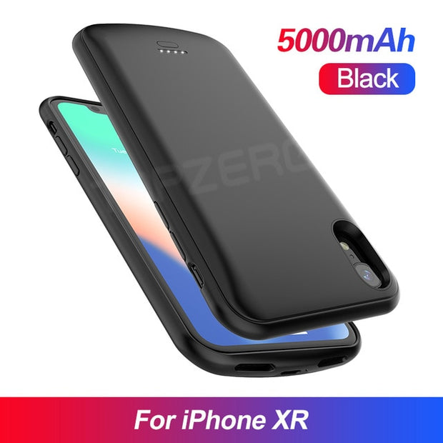 Buy High Quality Phone Battery Charger Case For iPhone X XS Max 11 Pro Ultra Thin 5000mAh Battery Charging Case Power Bank For iPhone 6 7 8 Plus - Sound21