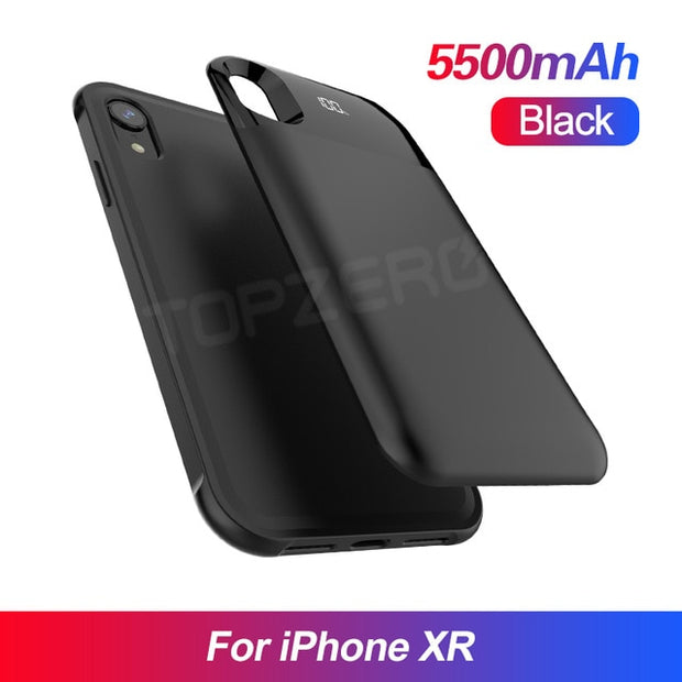 Buy High Quality Phone Battery Charger Case For iPhone X XS Max 11 Pro Ultra Thin 5000mAh Battery Charging Case Power Bank For iPhone 6 7 8 Plus - Sound21