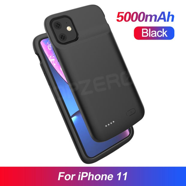 Buy High Quality Phone Battery Charger Case For iPhone X XS Max 11 Pro Ultra Thin 5000mAh Battery Charging Case Power Bank For iPhone 6 7 8 Plus - Sound21