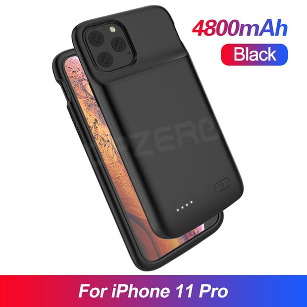 Buy High Quality Phone Battery Charger Case For iPhone X XS Max 11 Pro Ultra Thin 5000mAh Battery Charging Case Power Bank For iPhone 6 7 8 Plus - Sound21