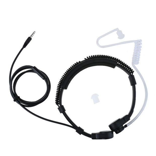 Buy High Quality 3.5mm plug Tactical-Throat Microphone earphone Covert Adjustable Covert Air Tube Headset - Sound21