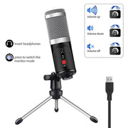 Buy High Quality Condenser Microphone With Tripod USB Computer Studio Microphone - Sound21