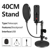 Buy High Quality Condenser Microphone With Tripod USB Computer Studio Microphone - Sound21