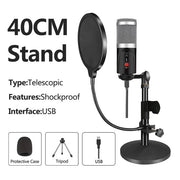 Buy High Quality Condenser Microphone With Tripod USB Computer Studio Microphone - Sound21