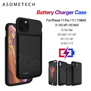 Buy High Quality Phone Battery Charger Case For iPhone X XS Max 11 Pro Ultra Thin 5000mAh Battery Charging Case Power Bank For iPhone 6 7 8 Plus - Sound21